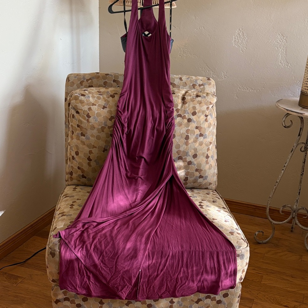 SKY Ruched Gown - Picture 2 of 7